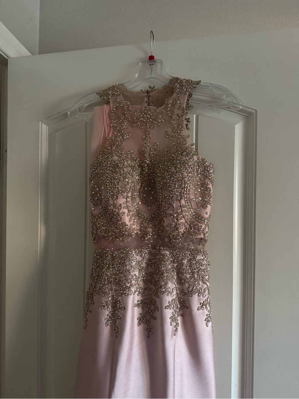 Pink & Gold Prom Dress
